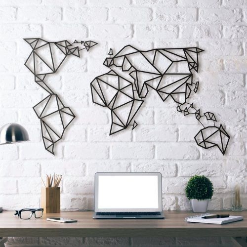 World Map For Wall Art (Photo 1 of 20)