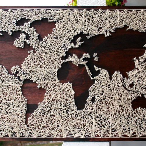World Map Wall Artwork (Photo 9 of 20)