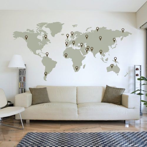 Wall Art Map Of World (Photo 4 of 20)
