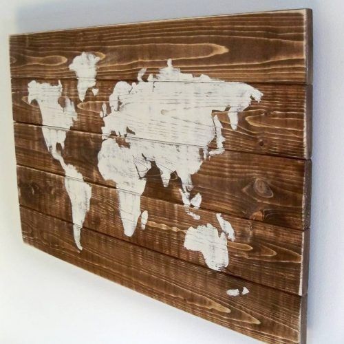 World Map Wood Wall Art (Photo 8 of 20)