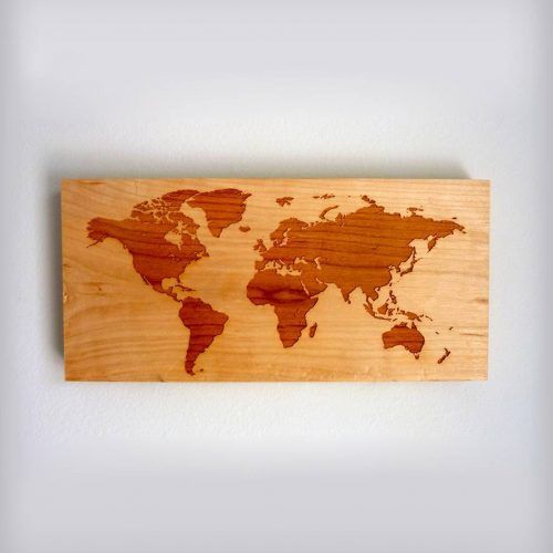 Wooden World Map Wall Art (Photo 19 of 20)