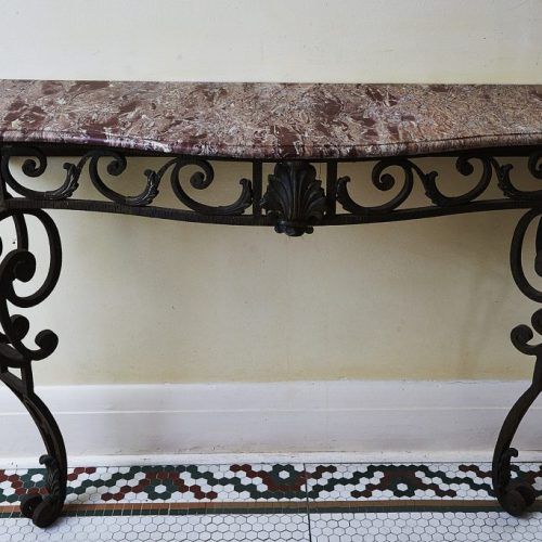 Wrought Iron Console Tables (Photo 3 of 20)