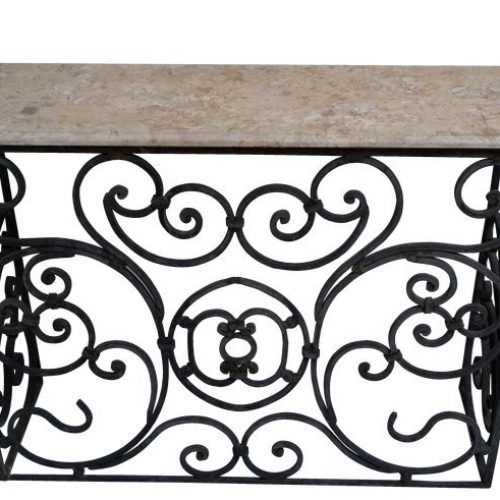 Wrought Iron Console Tables (Photo 13 of 20)