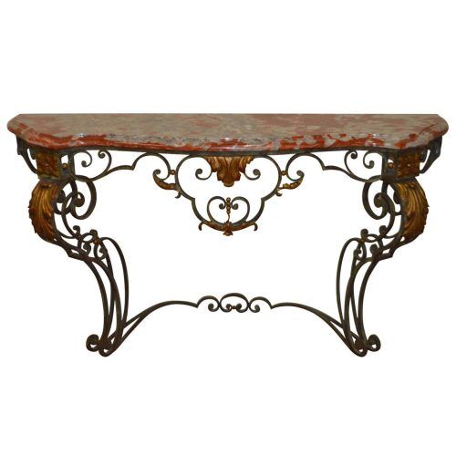 Wrought Iron Console Tables (Photo 4 of 20)