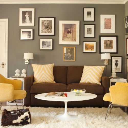 Brown Couch Wall Accents (Photo 7 of 15)