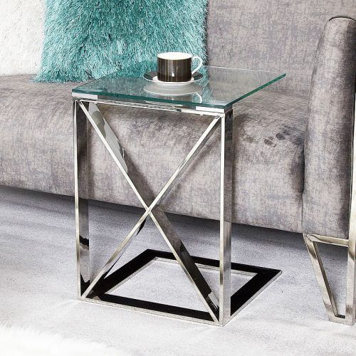 Glass And Stainless Steel Console Tables (Photo 8 of 20)