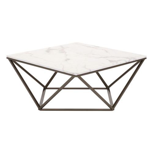 Faux-Marble Top Coffee Tables (Photo 19 of 20)